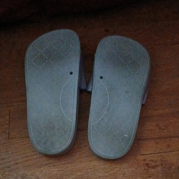 Bebe Silver Slide Sandals - Picture 2 of 4